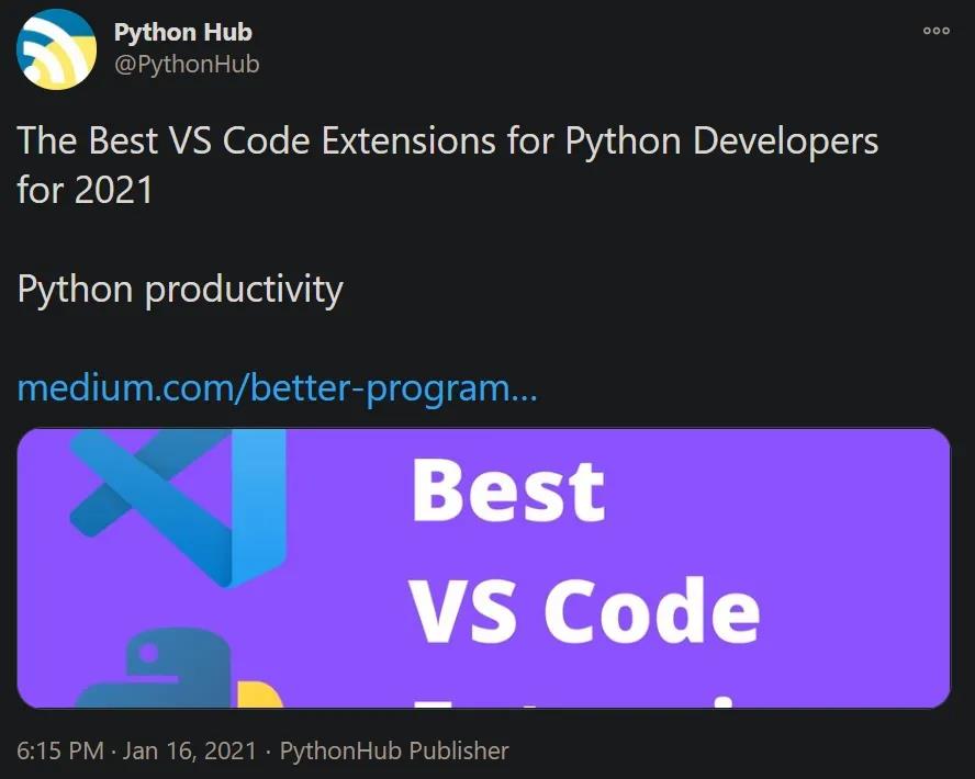墻裂推薦！Python開發者不容錯過的7個VS Code擴展