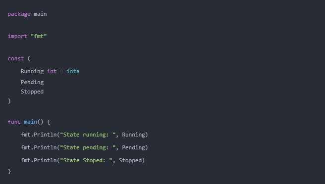 Golang 如何表示枚舉類型